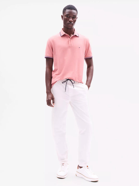 Tommy Hilfiger Regular Fit Tommy Wicking Polo in Teaberry Blossom