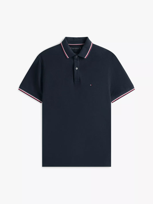Tommy Hilfiger Regular Fit Tommy Wicking Polo in Navy