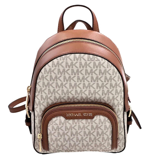 Michael Kors Jaycee XS Mini Convertible Backpack MK Signature Crossbody (Vanilla)