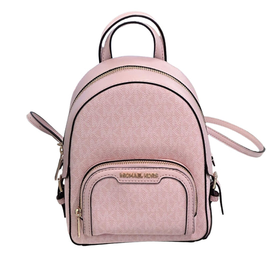 Michael Kors Jaycee XS Mini Convertible Backpack MK Signature Crossbody (Powder Blush)