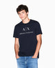 Armani Exchange Slim fit jersey T-shirt with logo - Navy Blue