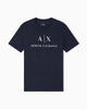 Armani Exchange Slim fit jersey T-shirt with logo - Navy Blue