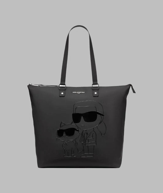 Karl Lagerfeld Paris Karl & Choupette Travel Tote | Black