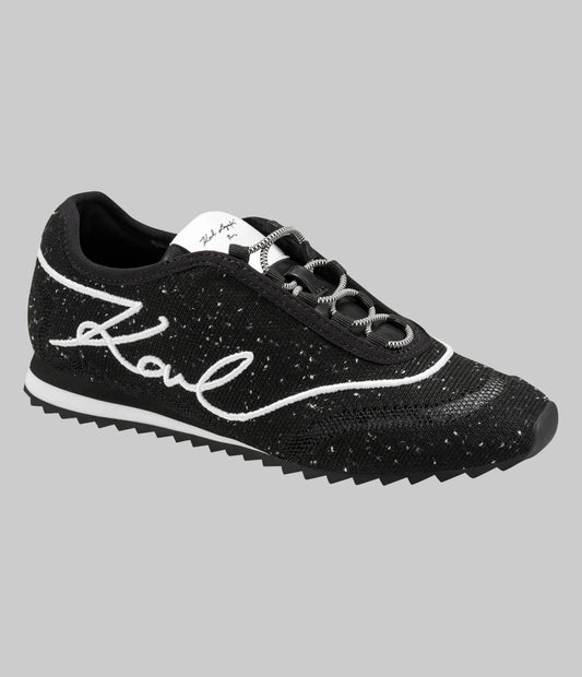 Karl Lagerfeld Paris Angel Logo Sneaker in Black