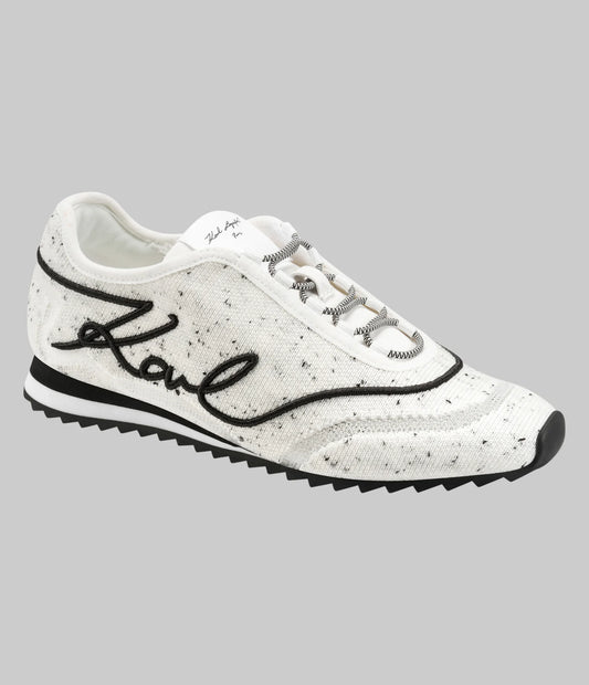 Karl Lagerfeld Paris Angel Logo Sneaker in White