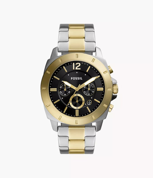 Fossil Privateer Chronograph Two-Tone Stainless Steel Watch