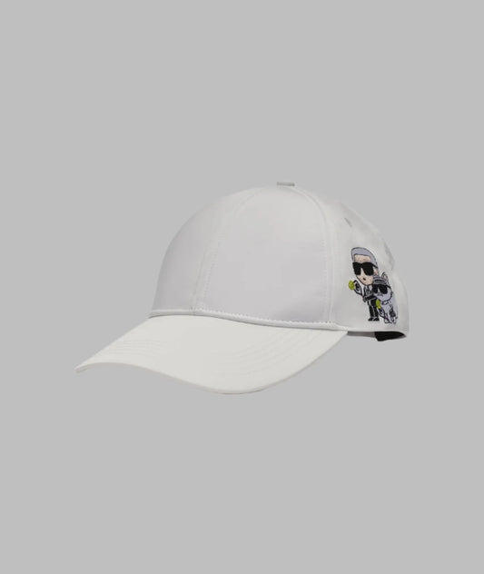 Karl Lagerfeld Paris Karl Kitty Pickleball Cap | White