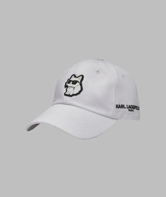 Karl Lagerfeld Paris Choupette Baseball Hat | White