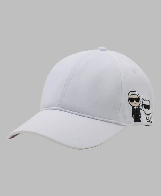 Karl Lagerfeld Paris Karl and Choupette Cap | White