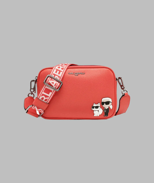 Karl Lagerfeld Paris Maybelle Camera Crossbody - Red