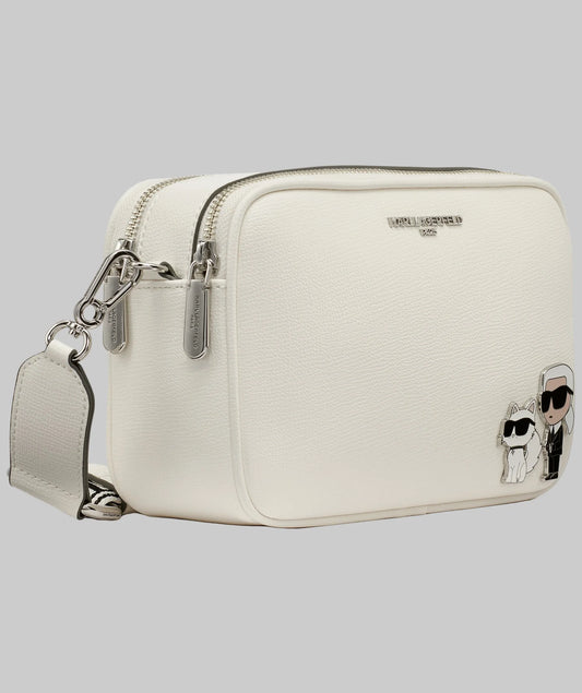 Karl Lagerfeld Paris Maybelle Camera Crossbody - White
