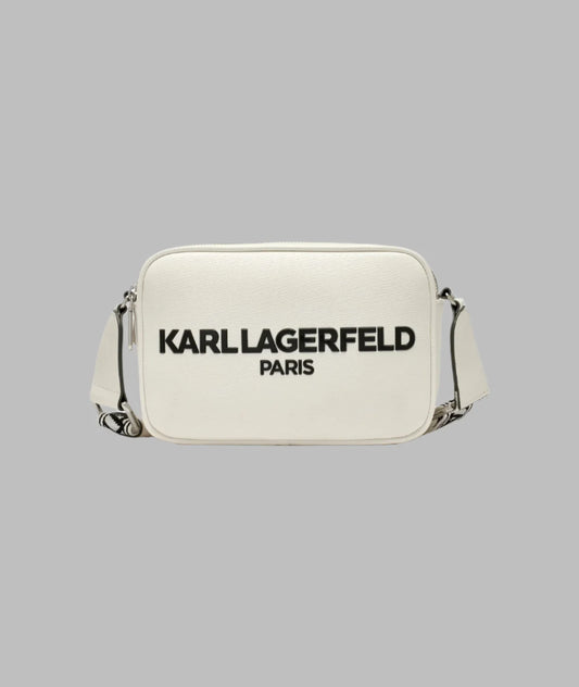 Karl Lagerfeld Paris Maybelle Camera Crossbody - White