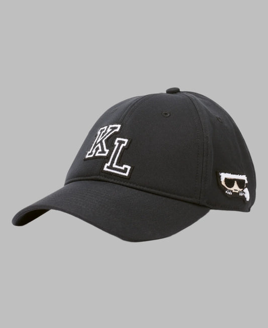Karl Lagerfeld Paris KL Varsity Patch Hat | Black