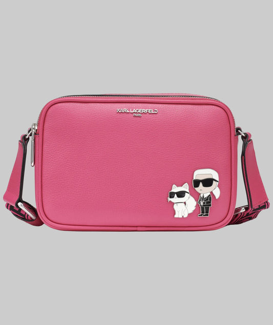 Karl Lagerfeld Paris Maybelle Camera Crossbody - Fuchsia