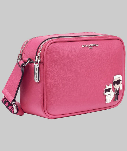 Karl Lagerfeld Paris Maybelle Camera Crossbody - Fuchsia