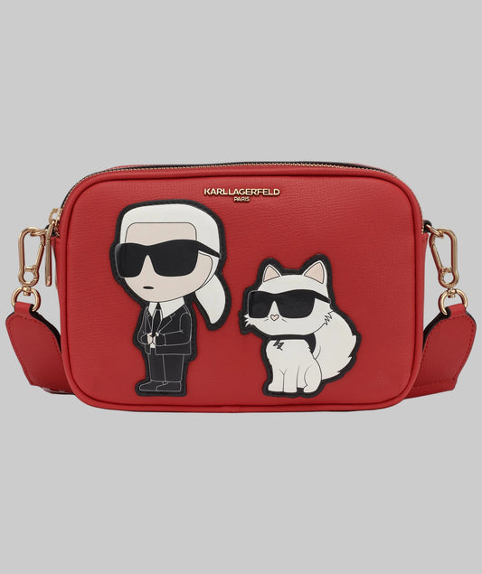 Karl Lagerfeld Paris Maybelle Camera Crossbody - Admiral Red