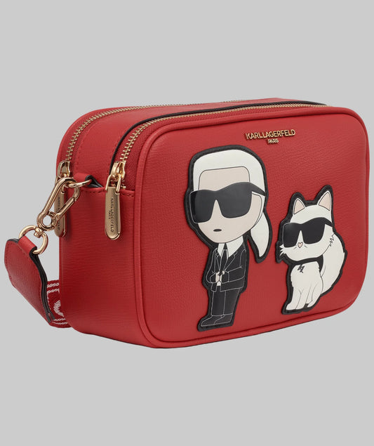 Karl Lagerfeld Paris Maybelle Camera Crossbody - Admiral Red