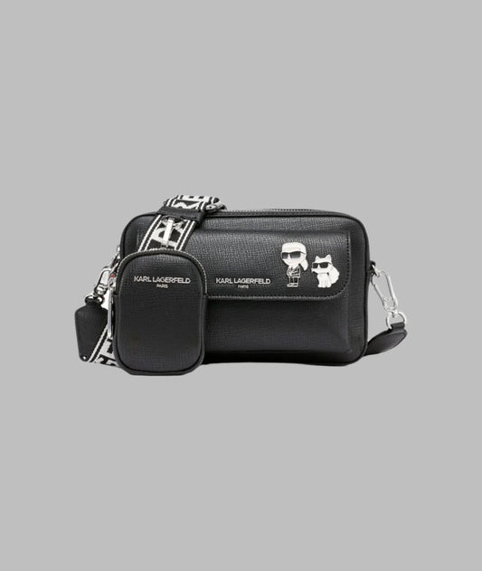 Karl Lagerfeld Paris Maybelle Camera Crossbody - Black