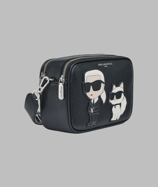 Karl Lagerfeld Paris Maybelle Camera Crossbody - Black