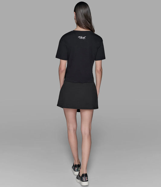 Karl Lagerfeld Duo Patch Tee- Black