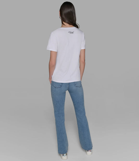 Karl Lagerfeld Surfer Karl Tee - White