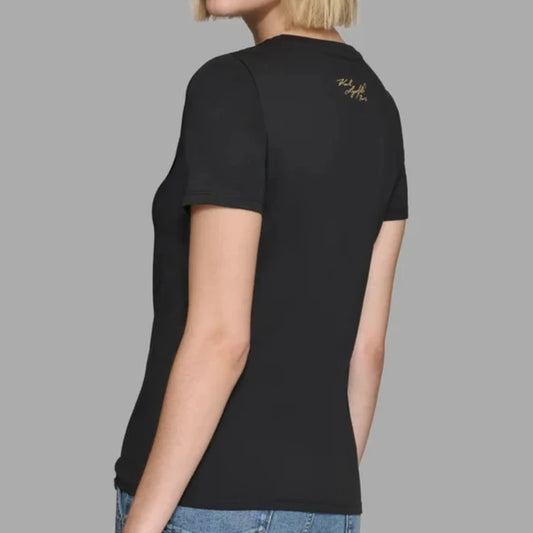 Karl Lagerfeld Paris Karl and Choupette Fan Tee