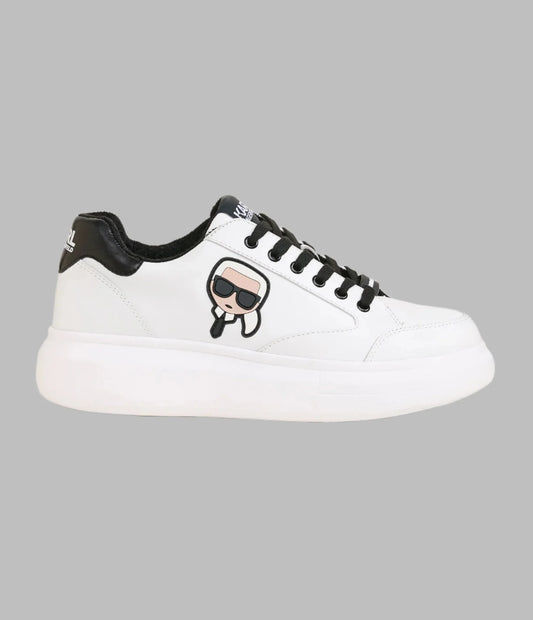 Karl Lagerfeld Paris Karlie Karl Head Sneaker - White