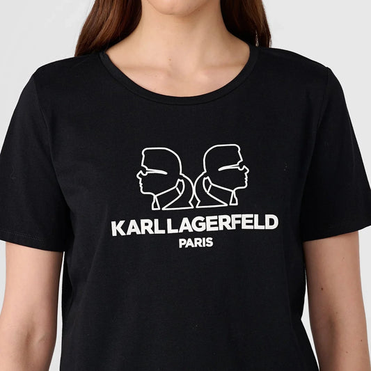 KARL LAGERFELD PARIS DOUBLE KARL HEAD TEE