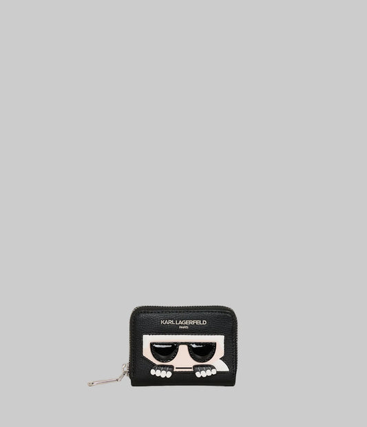 Karl Lagerfeld Paris Maybelle Peeking Karl Wallet in Black Multi