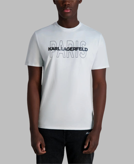 Karl Lagerfeld Paris Logo Tee - White