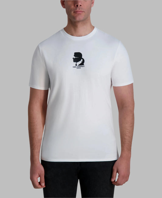 Karl Lagerfeld Paris Karl Silhouette Logo Tee - White