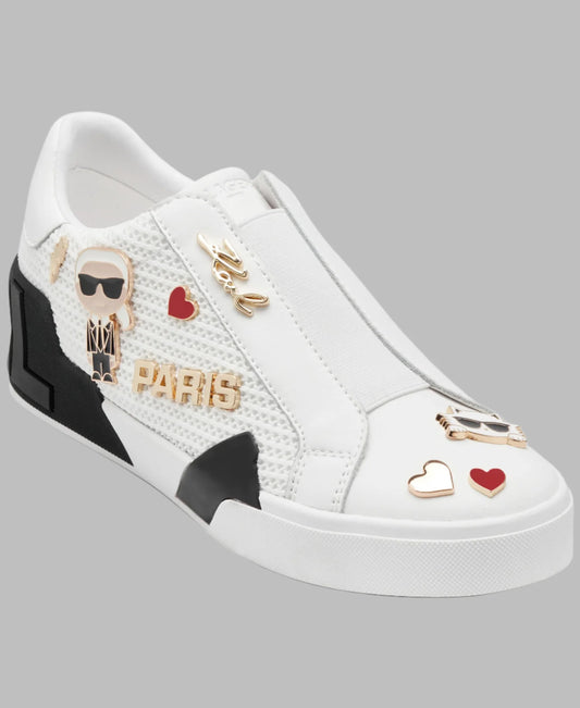 Karl Lagerfeld Paris Mavise Slip On Sneaker - Bright White