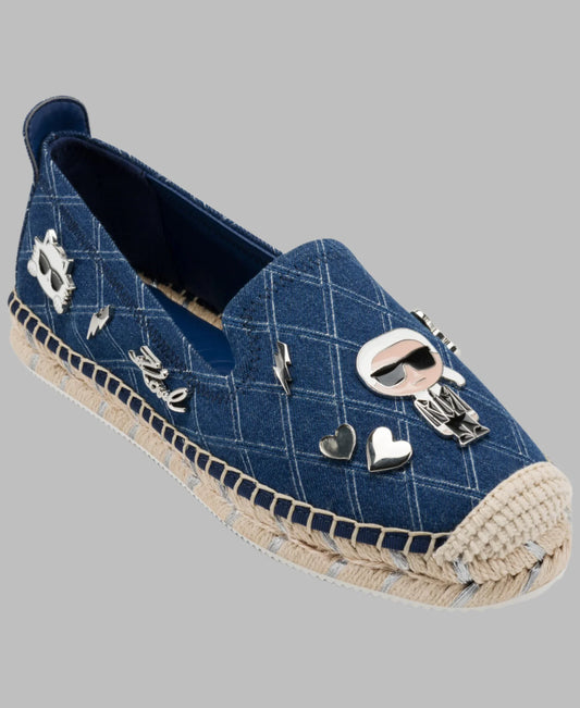 Karl Lagerfeld Paris Michaela Cate Pins Espadrille - Blue