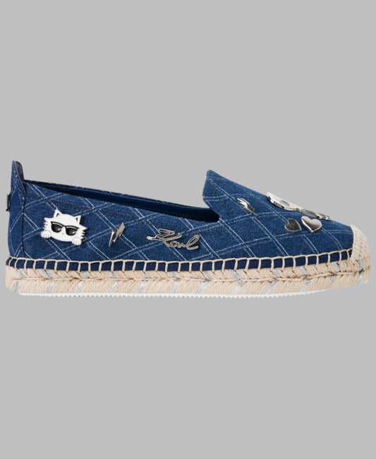 Karl Lagerfeld Paris Michaela Cate Pins Espadrille - Blue