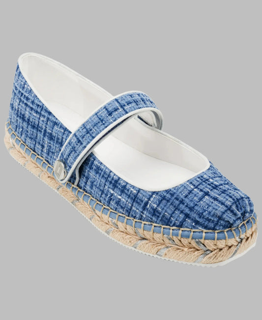 Karl Lagerfeld Paris Mary Jane Espadrille | Blue
