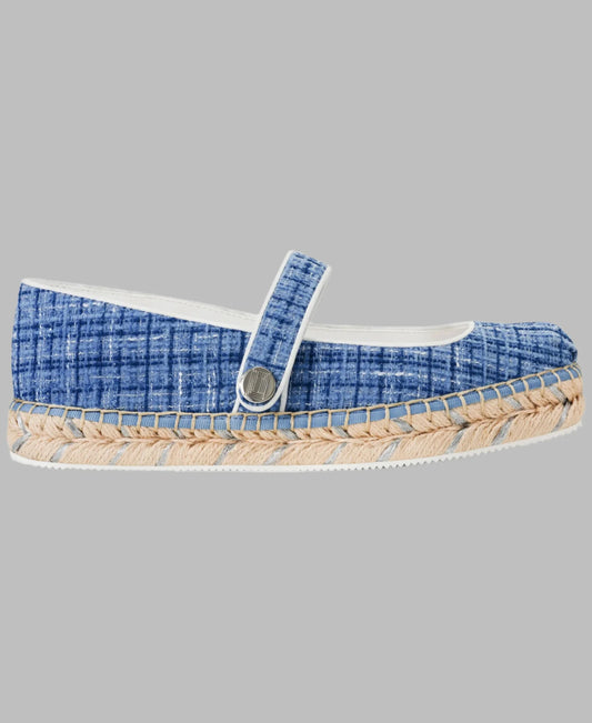 Karl Lagerfeld Paris Mary Jane Espadrille | Blue
