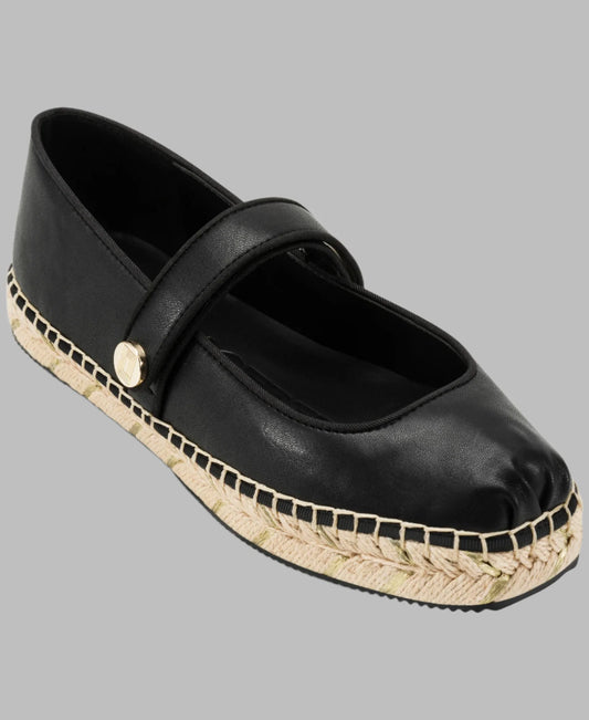 Karl Lagerfeld Paris Mary Jane Espadrille | Black