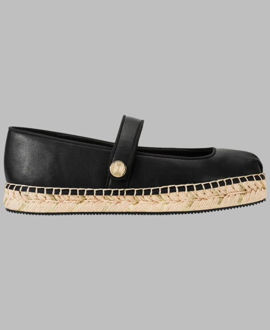 Karl Lagerfeld Paris Mary Jane Espadrille | Black