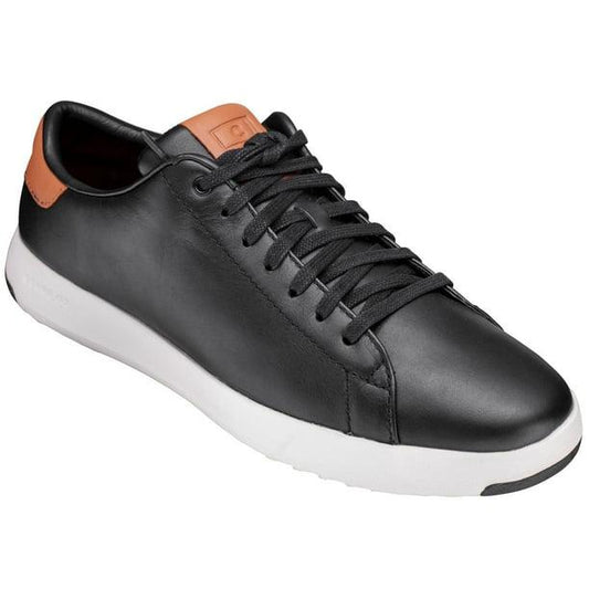 Cole Haan Men's GrandPro Tennis Sneakers Blazer Blue Handstain 11.5 - Black/British Tan