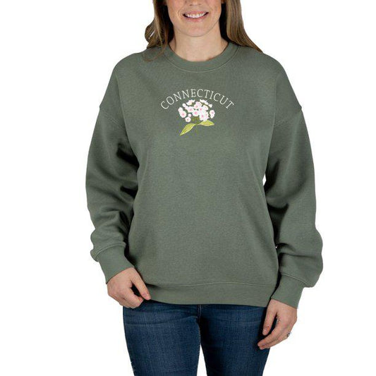 State of Mine Women's Flora State Sweatshirt - Connecticut