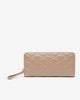 Lacoste Women's Large Crocodelle Leather Billfold in Taupe • N81