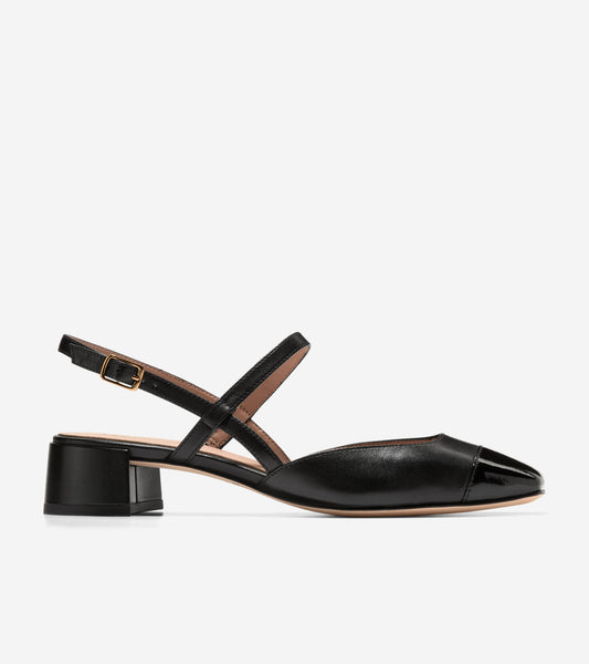 Cole Haan Women's Pella Block Heel Slingback in Black