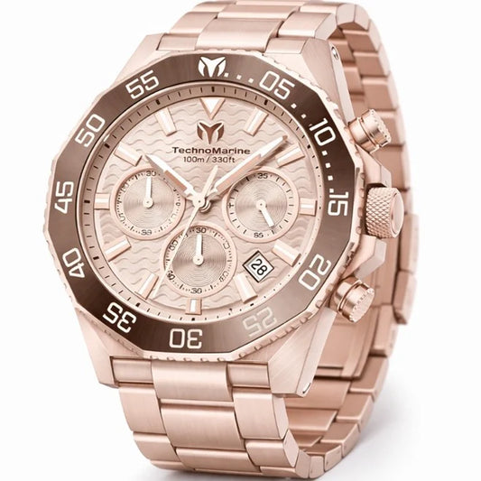TechnoMarine Maré Vivo Rose Gold Dial Men's Quartz Watch