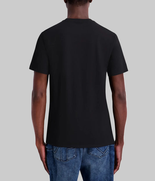 Karl Lagerfeld Paris Men's Small Karl Character Tee in Black