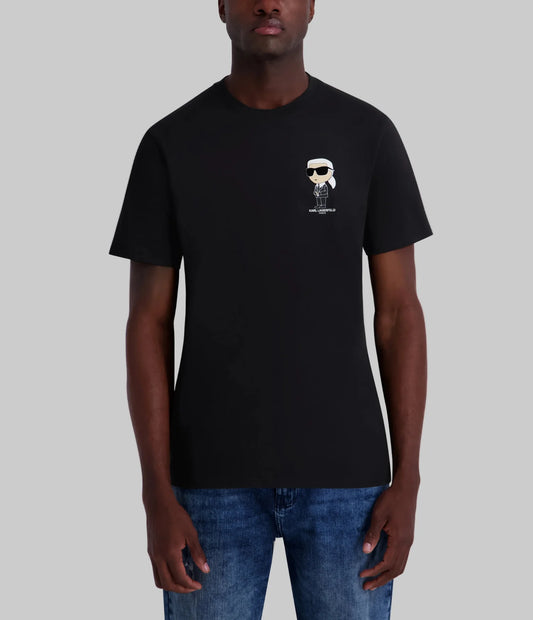 Karl Lagerfeld Paris Men's Small Karl Character Tee in Black