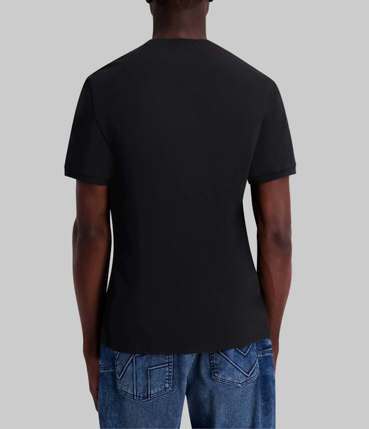 Karl Lagerfeld Paris Men's Karl Flower Tee in Black