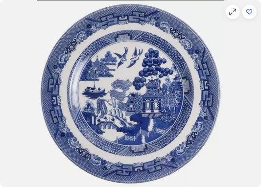 Malaking Dinner Plate Willow Blue (England 1883) Johnson Brothers