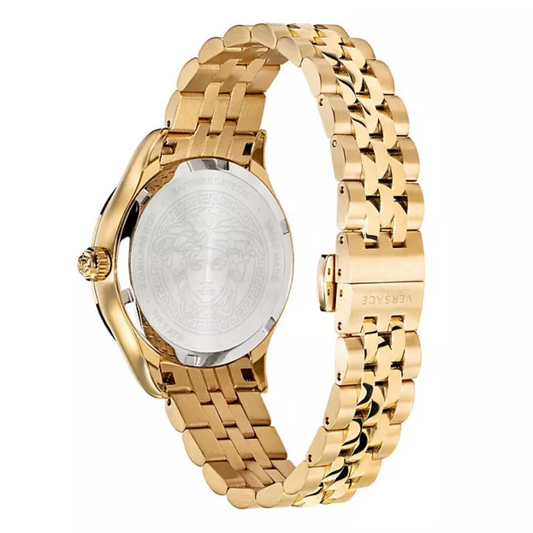 Versace Hellenyium Swiss Quartz Gold Bracelet Women's Watch, 36mm