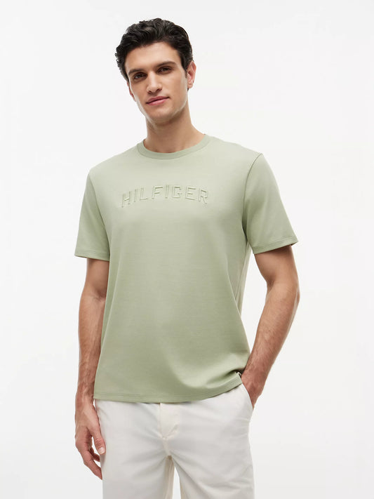 Tommy Hilfiger Men's Embroidered Arch Logo T-Shirt in Earth Sage