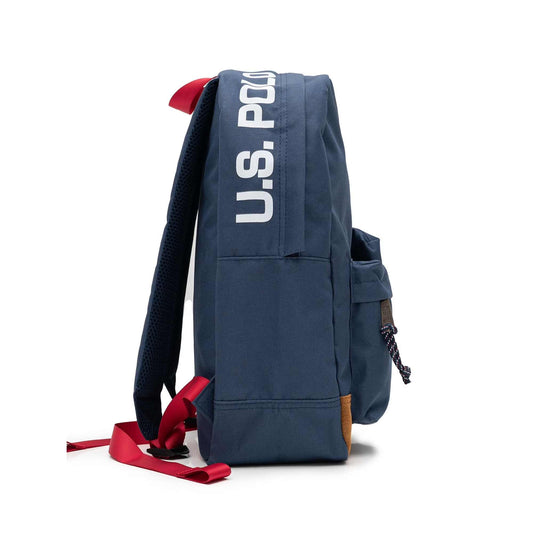 U.S. Polo Assn. Unisex Adult 16" Water-Resistant Backpack with Detachable Pouch in Navy
